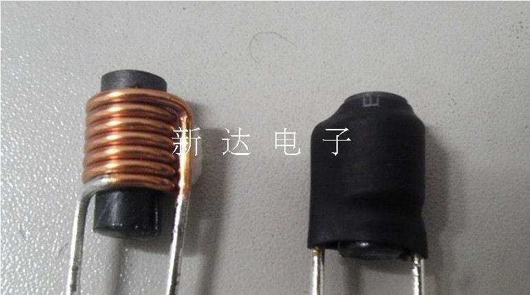 磁棒线圈 磁棒电感 立式1UH 棒形电感 棒形线圈 6*15 线径1.2