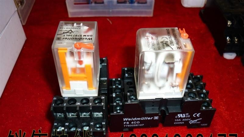 西安供应魏德米勒继电器DRM570730LT四开四闭24VDC中间继电器