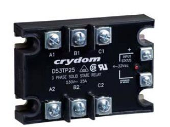 Crydom快达三相固态继电器SSR进口交流三相固态继电器D53TP25