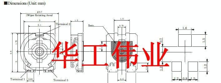 深圳北陆可调电阻 3MM电位器(图)