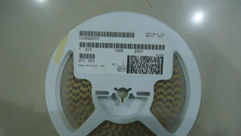 KEMET钽电容T491C106K025AT