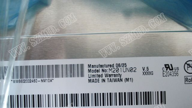 供应全新原包工业(液晶屏)M201UN02 V.5   V.6
