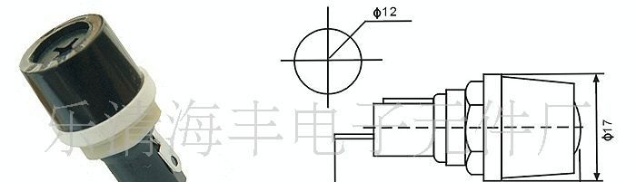 （厂家直销）短十字保险丝座 MF-528 5*20
