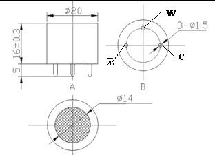 ME3-O2电化学氧气传感器