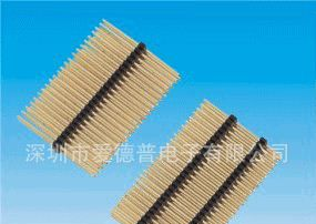 1.0mm排针 双排双塑180度
