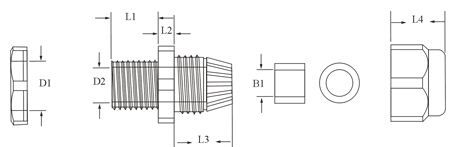 供应尼龙电缆固定头（PG）