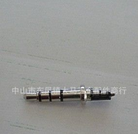 【厂家供应】中山2.5四极耳机插针4.5盘镀镍19.5L/DC插头价格