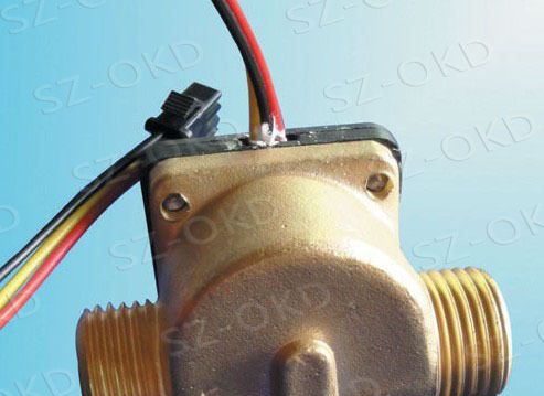 OKD-HZ21WC 壁挂炉铜流量开关 霍尔铜水流传感器
