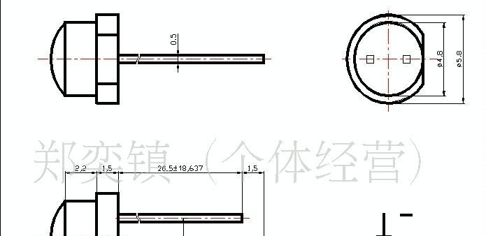 供应草帽绿色LED发光二极管