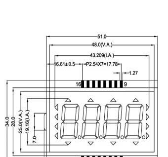 定制动态驱动LCD液晶屏 4位8字工业TN液晶屏 超宽温工业LCD液晶屏