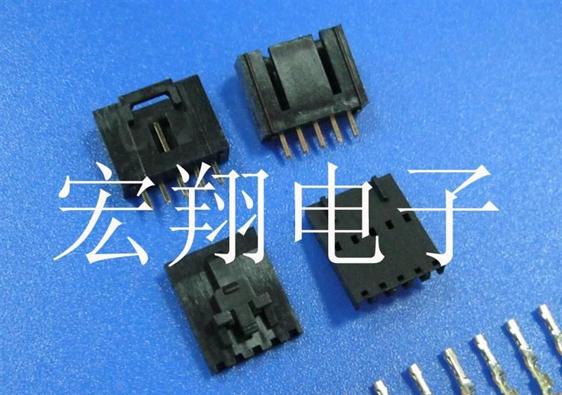 TJC8-5P,杜邦-5P带锁带扣直针，胶壳，端子、连接器、接插件