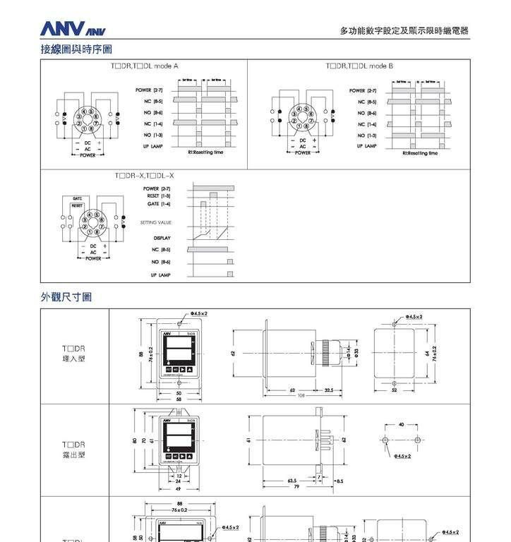 供应士研ANV多功能数字设定及显示限时继电器T3DL