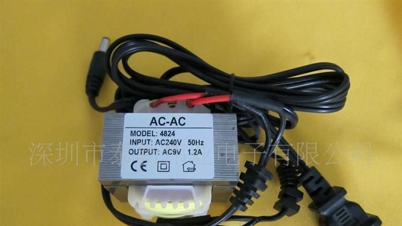 厂家供应18V/1A双线电源变压器，EI48X30系列