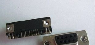 厂家供应沉板式SLIM D-SUB 9P/F连接器，双排（前四后五）