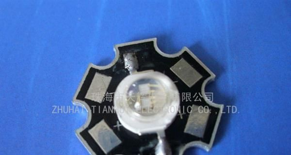 珠海天辉 1W高亮度高流明大功率LED紫外发光二级管400-410nm