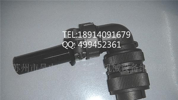 三菱动力线插头/MS3108A24-4S航空插头/军规接头/螺纹26MM-4孔