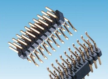 2.54mm 排针 双排 卧式SMT(带柱/夹持盖)