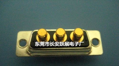 D-SUB 车针大电流同轴 7W2 公座 180度插板式 电子连接器
