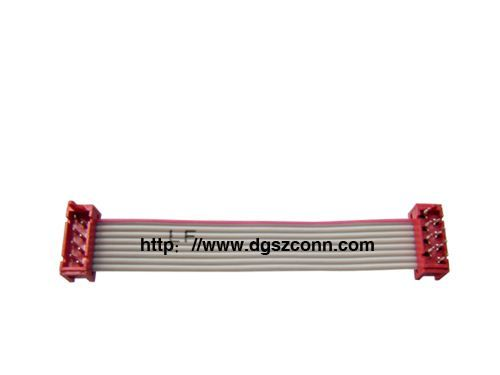 红色IDC，Tyco红色排线插头，1.27红色IDC，IDC红色