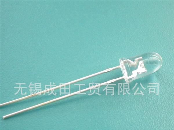 5mm子弹头白光LED灯珠，F5子弹头白光，超高亮LED白光灯珠
