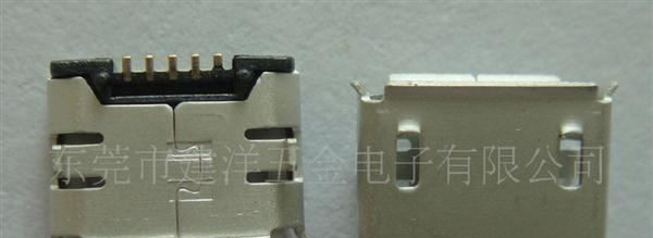 厂家低价直销USB连接器 MICRO USB 5P B/F DIP 有柱