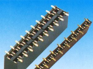 厂商直销 排母2.54mm单排双排贴片U型端子7.1高 黑色环保