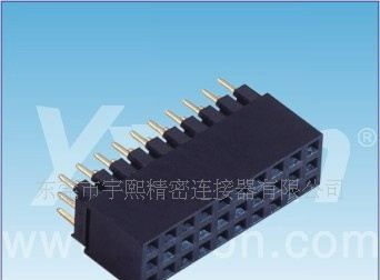 2.54mm排母 三排 180度 Y端 加塑胶