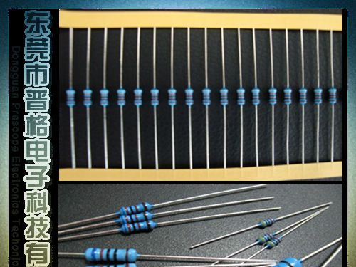 供应1/2W 1R-10M精密小型化金属膜电阻