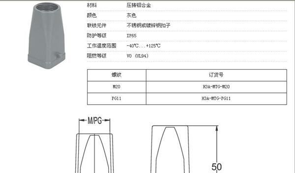 供应—矩形连接器(HA系列004)/西霸士/螺钉型/武汉捷力华/热销