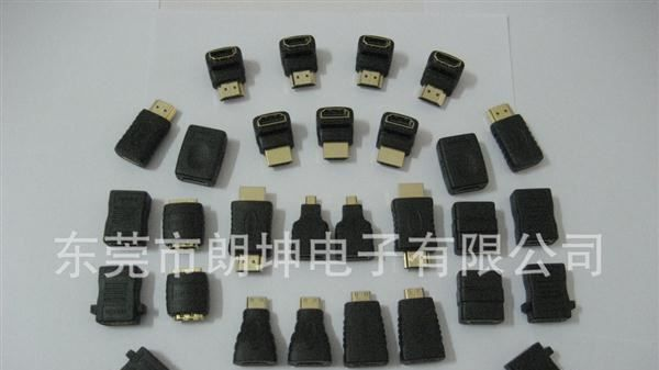 HDMI旋转转接头, HDMI 母-DVI 公转接头