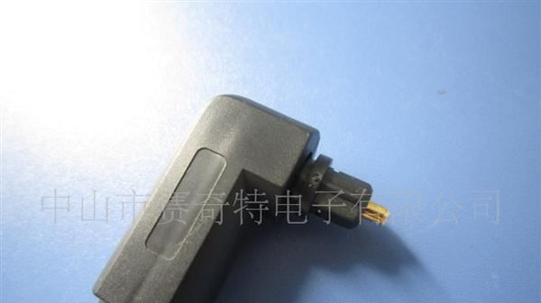供应90度光纤转接头 TOSLINK  黑色注塑成型