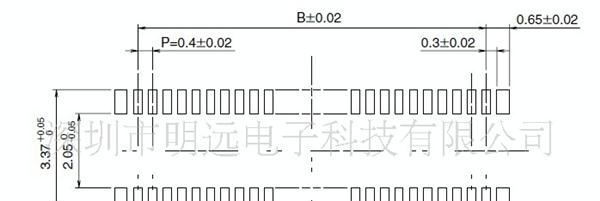 广濑板对板连接器DF30FC-80DS-0.4V
