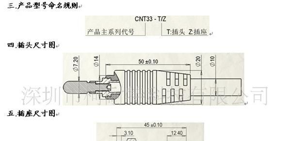 供应圆形120A电流连接器