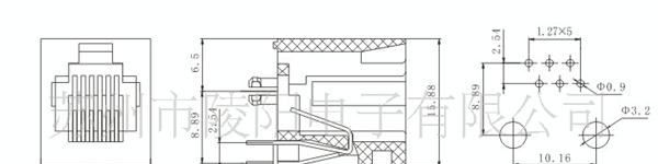 RJ45连接器SC207-5222 6P