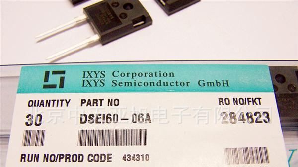 北京供应艾赛斯原装进口快恢复二极管 DSEI60-06A