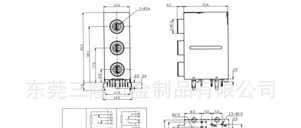 ACP7/ATX/BTX/三孔耳机/台式电脑耳机麦克风连接器
