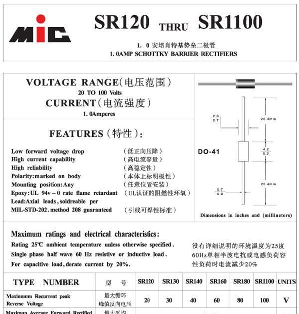 MIC/不凡 SR1100 二极管