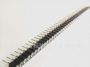 单排圆孔座 1*40 晶振座子 18B20座子 2.54MM 排针 排座 实价