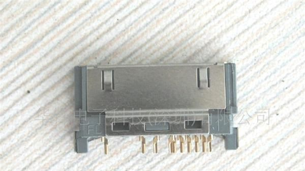 大量供应APPLE原厂10P插头，苹果IPOD镀全金10针焊PCB板专用头