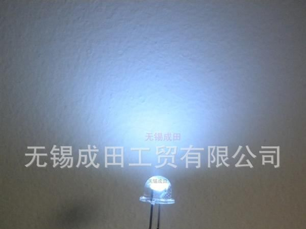 F5草帽白光LED、F5钢盔白光LED、草帽白灯、草帽白光灯珠