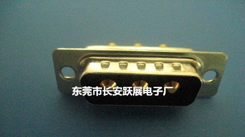 D-SUB 车针大电流 3W3 公座 180度直插式 电子连接器