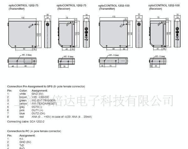 供应光幕式激光位移传感器ODC1202