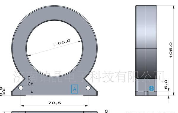 圆形闭口剩余电流互感器
