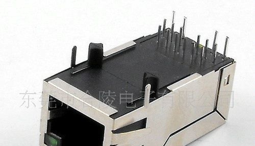 厂家直销rj45 连接器1*4 网络接口 变压器 /滤波器母座(合陵电子)