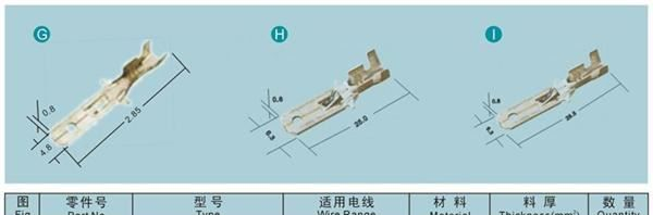 DNVOU东瓯/DJ611-6.3A/B/C 6.3插片/接插件插片/电瓶车连接器端子