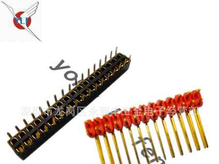（现货供应）2.54mm  排针 2*40P 弯排针，镀金3U