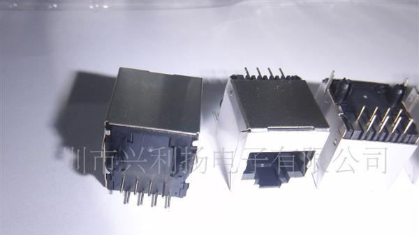 优质优价RJ45网络插座90度弯插18.3mm长-厂价直销-RJ45连接器，增