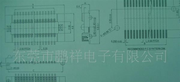 大量供应间距0.5单槽板对板连接器(B TO B)