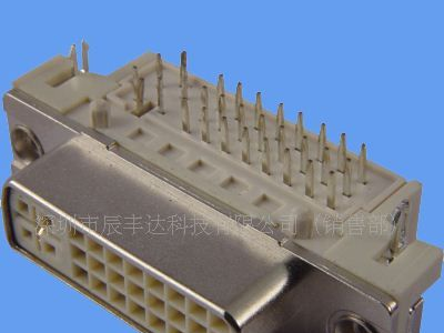 供应DVI连接器 DIP90度 24+5
