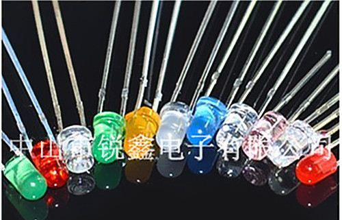 5mm内凹无边,圆头无边,凹头有边,各色灯串专用LED发光二极管